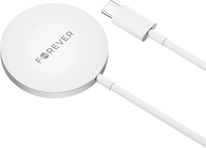 Forever MAWC-100 magnetyczna ładowarka bezprzewodowa 15 W, szara
