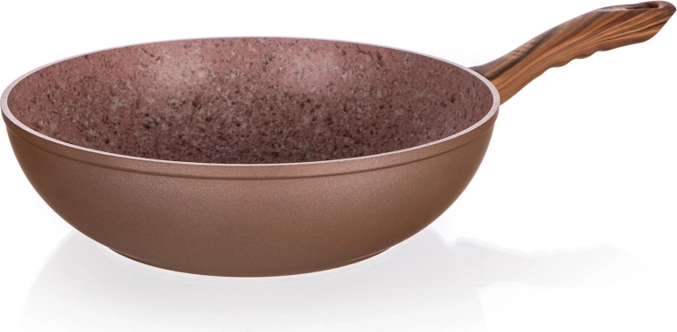 Patelnia wok 28 cm z nieprzywierającą powłoką Smart Stone Brick