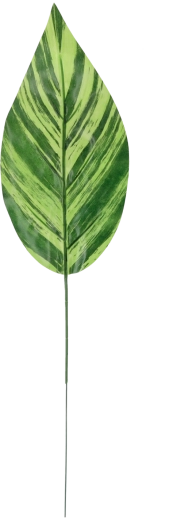 Zestaw 12 sztucznych zielonych gałązek 48 × 12 cm