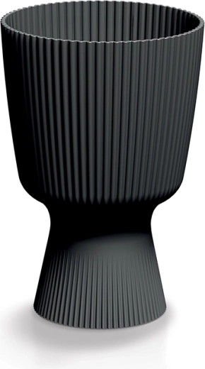 Doniczka Milly Round 14,6 cm w kolorze węgla