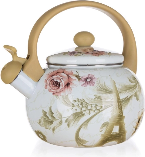 Czajnik emaliowany z gwizdkiem PARIS 2,2 l, średnica 19 cm