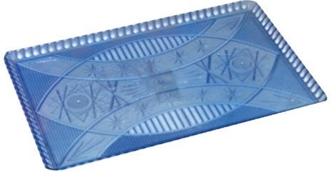 Taca z plastiku z krystalicznym wzorem 22 × 14 cm