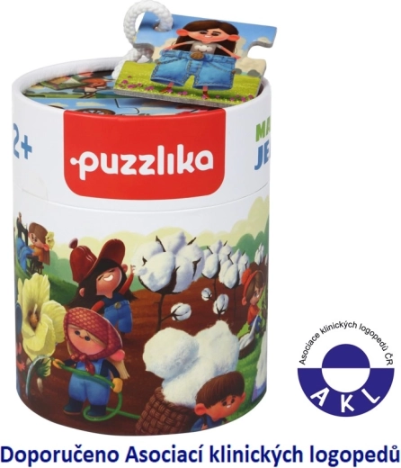Puzzlika Baby puzzle sekwencyjne Produkcja dżinsów, 15 elementów
