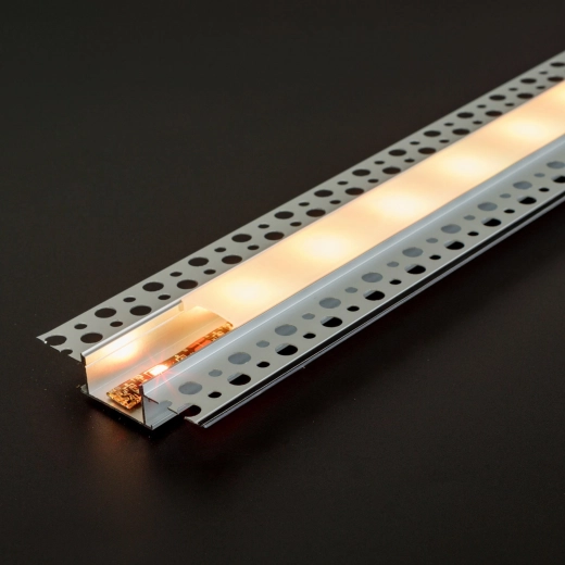 Tynkowany, wpuszczany aluminiowy profil LED do płyt gipsowo-kartonowych 1000 × 58 × 13 mm