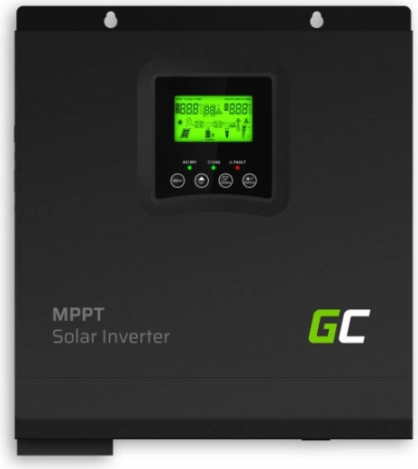 Inwerter solarny Green Cell z ładowarką MPPT 3000 W, 24 V, czysta sinusoida