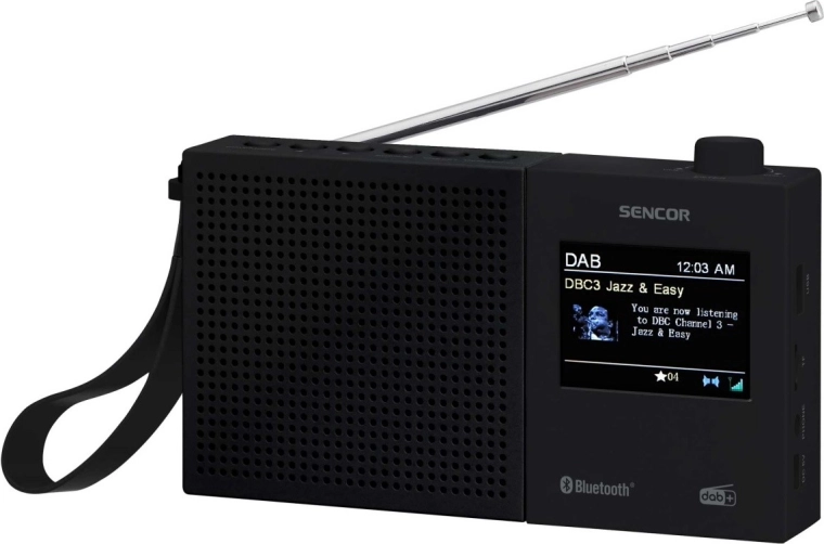 Radio cyfrowe DAB+ i FM z RDS, Bluetooth i akumulatorem