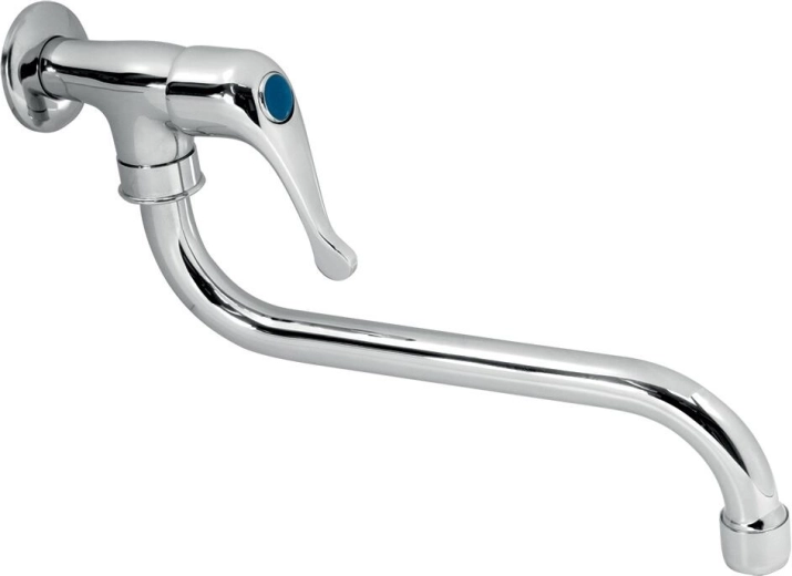 Ścienna bateria zlewozmywakowa TITANIA IRIS na zimną wodę, chrom