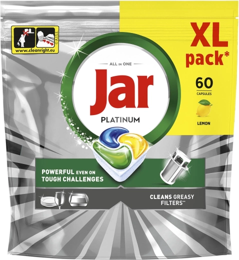 Jar Platinum All in One Lemon tabletki do zmywarki 60 szt.