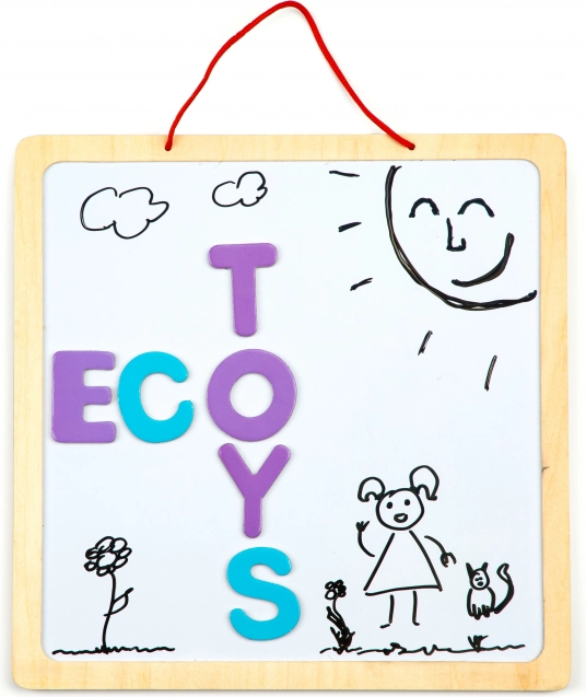 Edukacyjna magnetyczna tablica ze słowami i liczbami 3w1