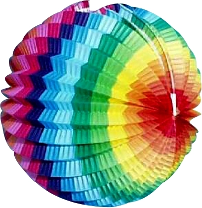 Papierowy lampion okrągły 15 cm