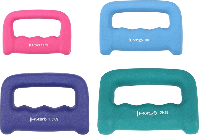 Neoprenowa hantla z uchwytem 0,5 kg HMS
