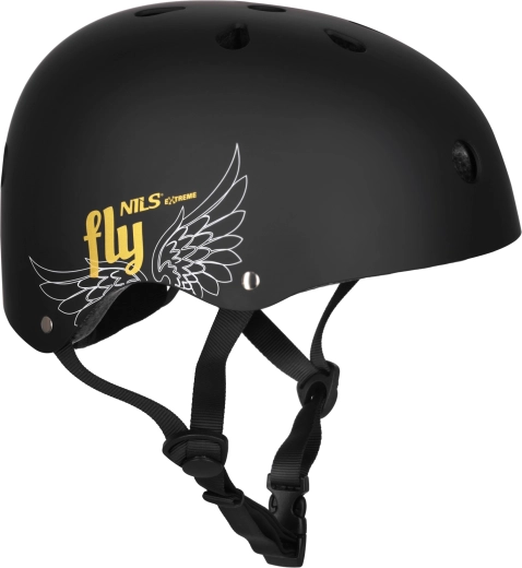 Kask NILS Extreme FLY matowy czarny – XS (48–52 cm)