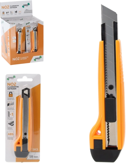 Nóż segmentowy 18 mm z automatyczną blokadą