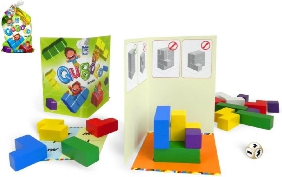 Qubolo gra towarzyska z drewnianymi kostkami w materiałowym woreczku