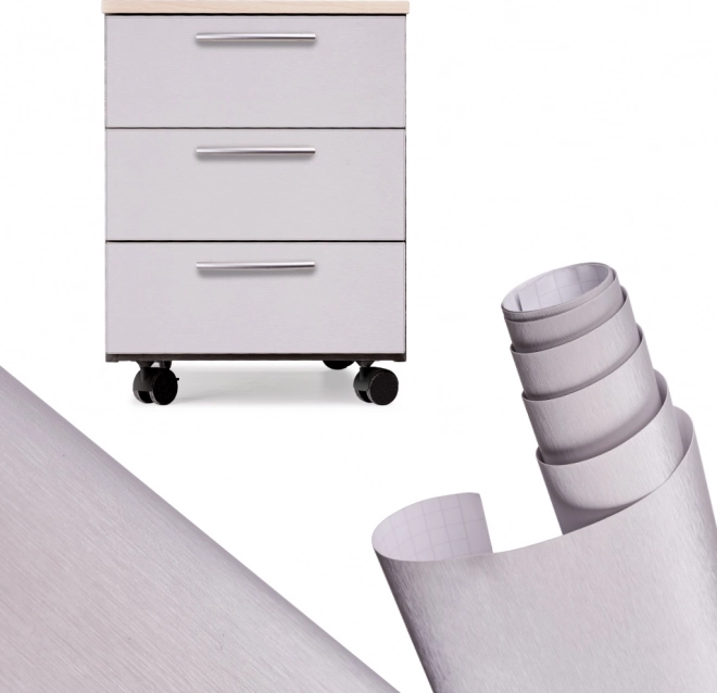 Folia szczotkowana srebrna 1,52x30m