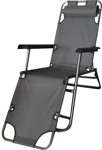 Składane leżak Riviera Black MalTec