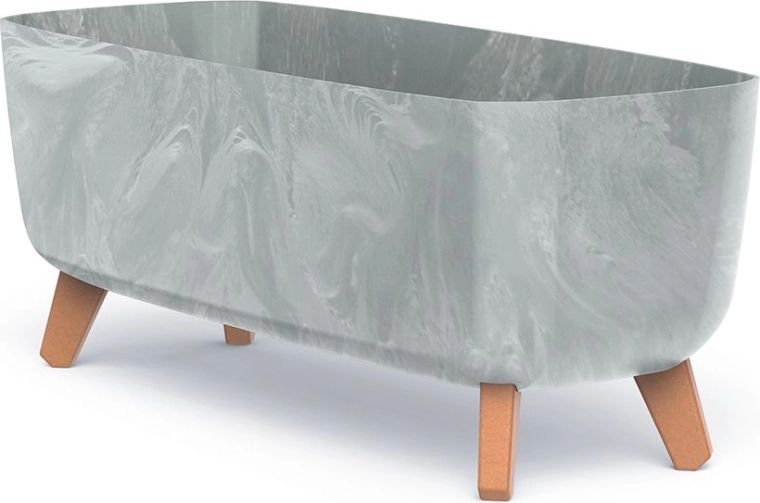 Donica Gracia Case efekt betonu 58 cm, szara