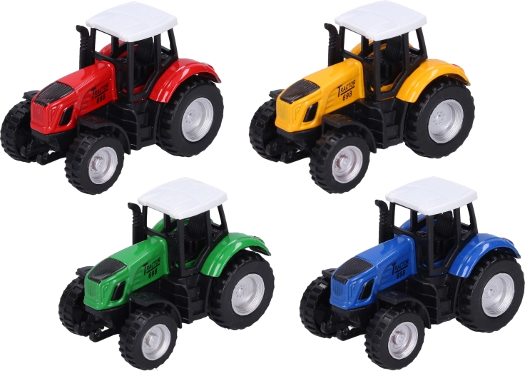 Traktor z napędem typu pull-back 7,8 cm - 1 sztuka