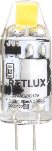 Żarówka LED Retlux G4 1,2 W 12 V, ciepła biel
