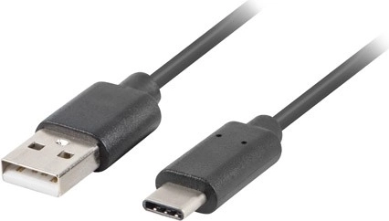 Kabel USB 2.0 USB-C (męski) – USB-A (męski) 0,5 m czarny - 1 szt.