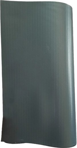 Pasek osłonowy na ogrodzenie 19 × 35 m z PVC i poliestru z klipsami, szary RAL 7016