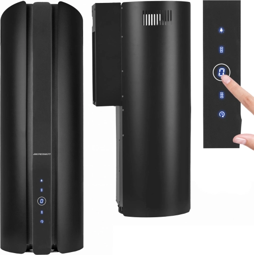 Kominowy okap kuchenny 35 cm BERDSEN BT-219, czarny