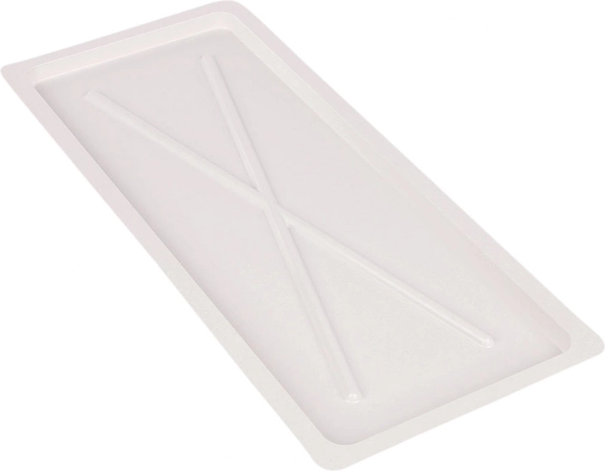 Metpol biała tacka ociekowa 55 × 24 cm do ociekacza szafkowego 60 cm