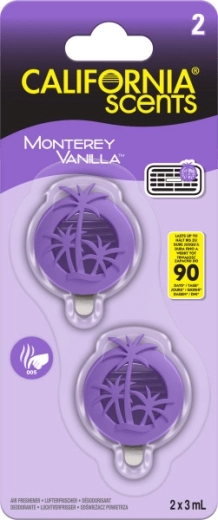 Zapach do auta na kratkę wentylacyjną CALIFORNIA SCENTS Monterey Vanilla