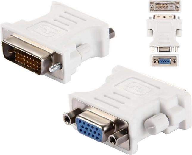 Ak205 adapter DVI męski VGA żeński