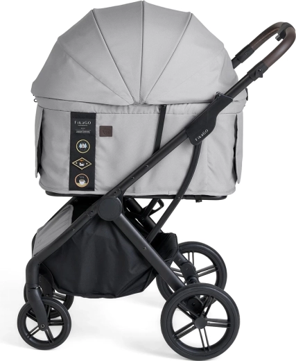 Wózek dla psów i kotów FIKAGO Agile2 soft grey