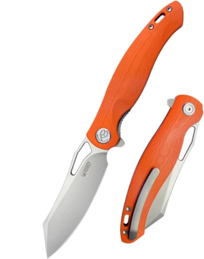 Kubey Drake nóż składany 9,5 cm, pomarańczowy G10