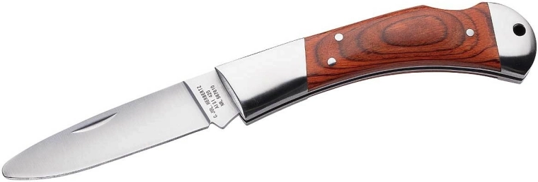 Dziecięcy nóż składany Herbertz z zaokrąglonym czubkiem, 7,6 cm, drewno pakka