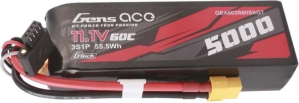 Akumulator LiPo Gens Ace G-Tech 5000 mAh 11,1 V 60C 3S z wtykiem XT60