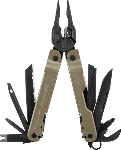 Leatherman Super Tool 300M coyote tan narzędzie wielofunkcyjne 18 funkcji