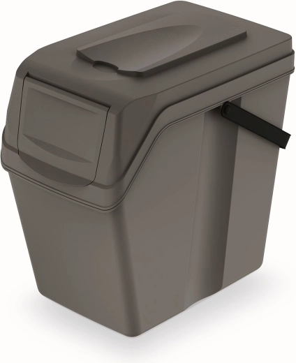 Kosz do segregacji Sortibox II 25 l – szary kamień