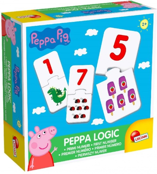 Peppa Pig dwuczęściowe puzzle dla najmłodszych
