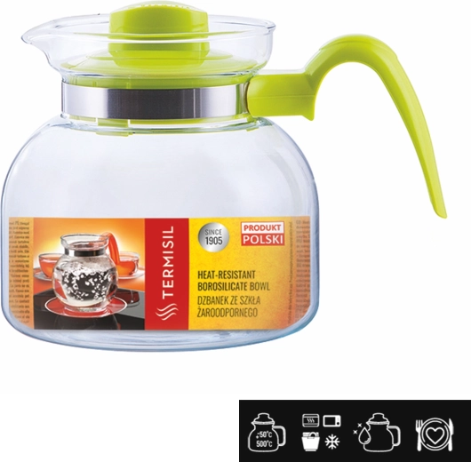 Żaroodporny szklany dzbanek Termisil Maja 1,5 l