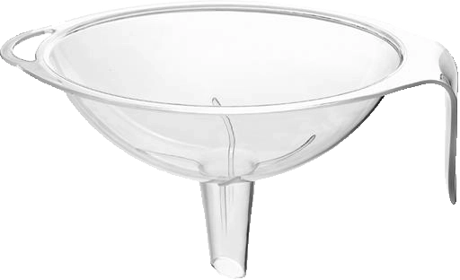 Duży plastikowy lejek Titiz do precyzyjnego przelewania