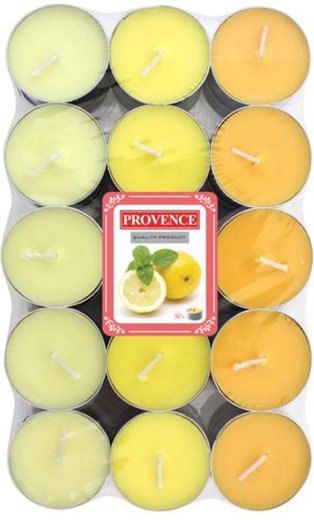 Świeczki tealight Provence cytryna 30 szt.