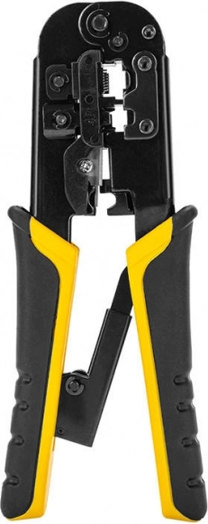 Deli Tools zaciskarka do złączy sieciowych RJ45/RJ14/RJ12/RJ9 (4/6/8P)