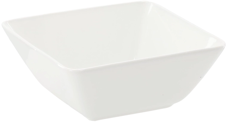 Porcelanowa kwadratowa miska 19 × 19 × 8 cm biała