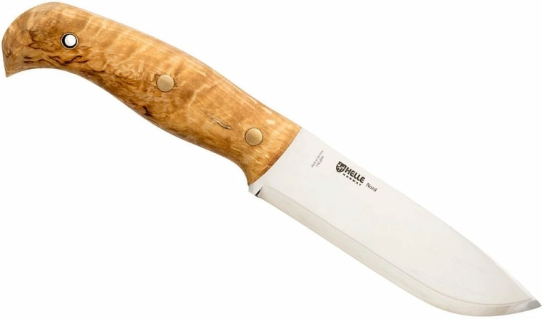 Helle Nord – nóż outdoorowy 14,7 cm, brzoza kędzierzawa, skórzane etui