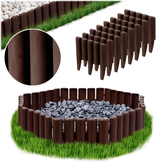 Plonos obrzeże ogrodowe 2,2 m, brązowe