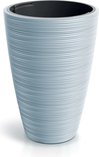 VENA ROUND donica okrągła 34,9 cm jasnoszara z wkładem