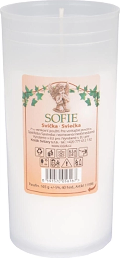 Wkład do znicza 12 cm, 150 g, biały, 45 godzin palenia