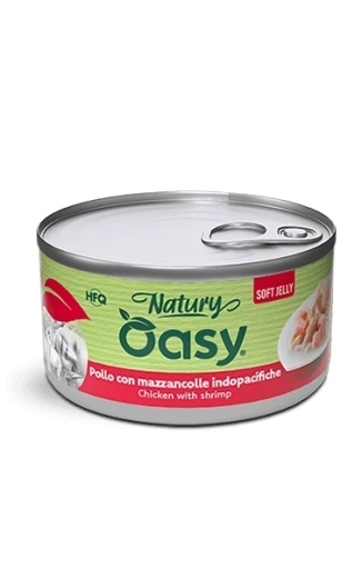 Oasy Natury miękkie galaretki kurczak z krewetkami 85 g