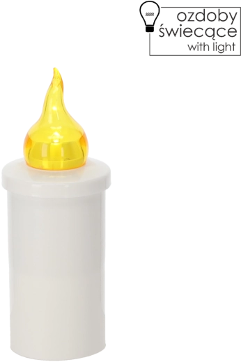 Elektryczna świeczka LED – czas świecenia 118 dni, 15 cm