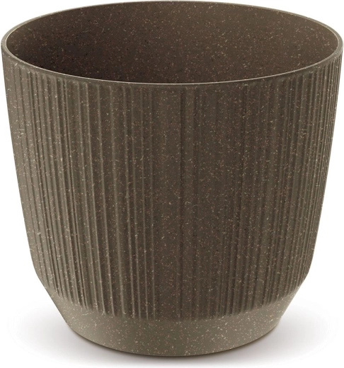 Doniczka Ryfo Eco Wood 14,6 cm – kawowa