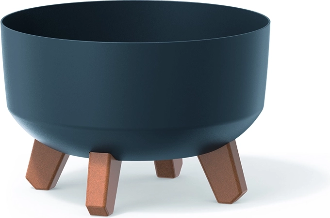 Doniczka na nóżkach Gracia Low 23,5 cm antracyt