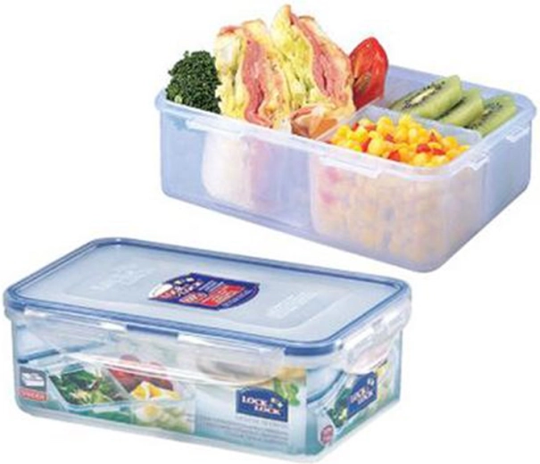 Pojemnik na żywność LOCKnLOCK, 3 przegrody, 1 l, hermetyczny i wodoszczelny